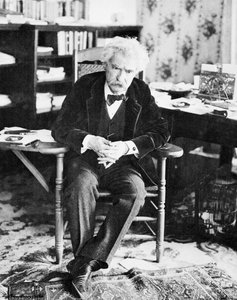 Retrato de Mark Twain (1835-1910)